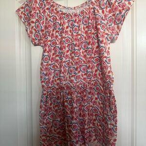 Vineyard Vines Red and Blue Floral Girls Romper